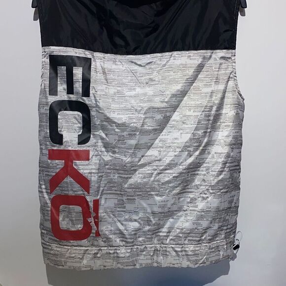 ECKO Unlimited Men's Black & Gray Zip Up Sleeveless Hoodie Vest Size S - Picture 7 of 11